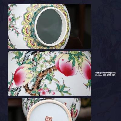 CHÓE HỌA TIẾT ĐÀO TRƯỜNG THỌ